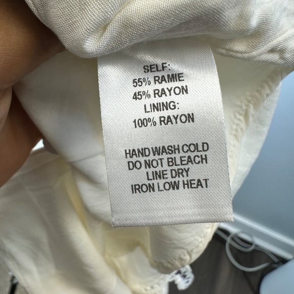 Lulus White Fringe Ramie Skirt size M - Coastal Cowgirl | Retro | Boho - Picture 6 of 6